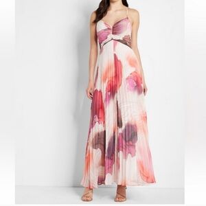 Express watercolor maxi dress size L